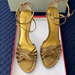 Guess Bronze “Tina” Heeled Sandal